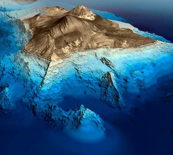 самой высокой горой от подножия до пика является расположенная на Гавайских островах Мауна-Кеа