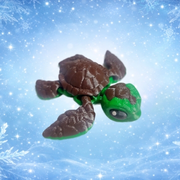 Морская черепашка подвижная фигурка