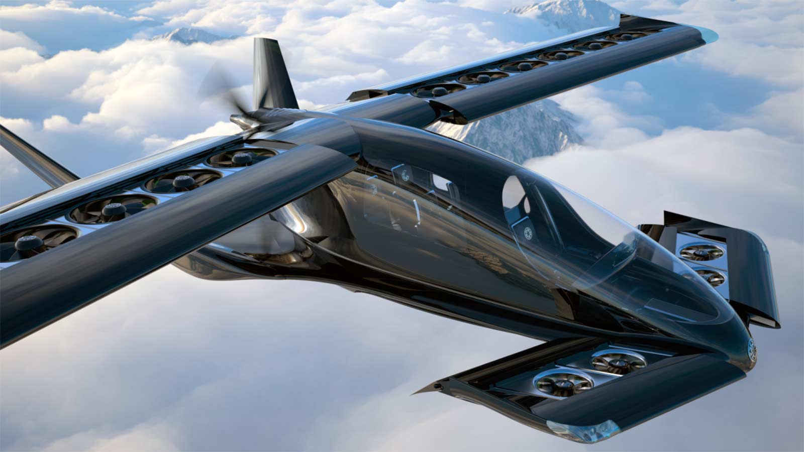 компания Horizon Aircraft представила концепт 5-местного гибридного самолёта с вертикальным взлётом