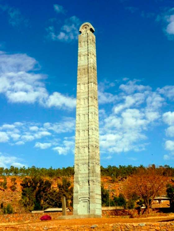 Аксумский обелиск был создан в качестве маркера для места захоронения
