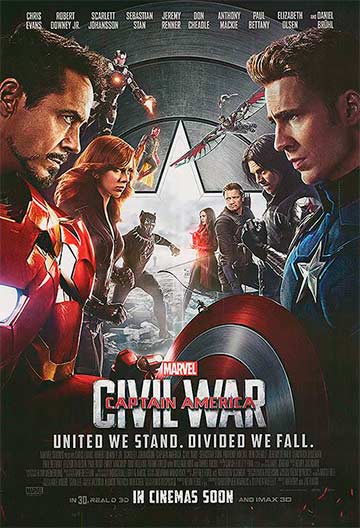 Фильм Первый мститель: Противостояние - в оригинале Captain America: Civil War
