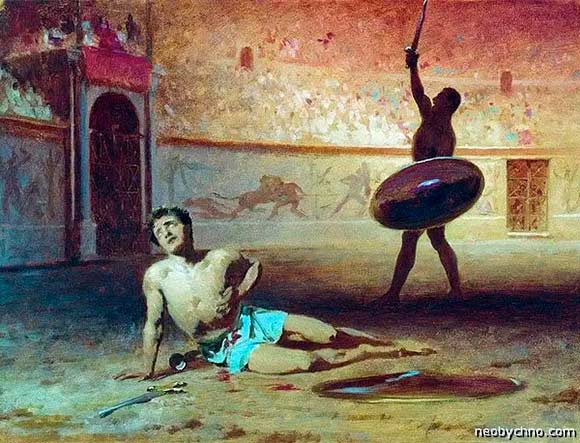 Многие граждане древнего Рима верили, что живучесть и мужество гладиаторов – у них в крови