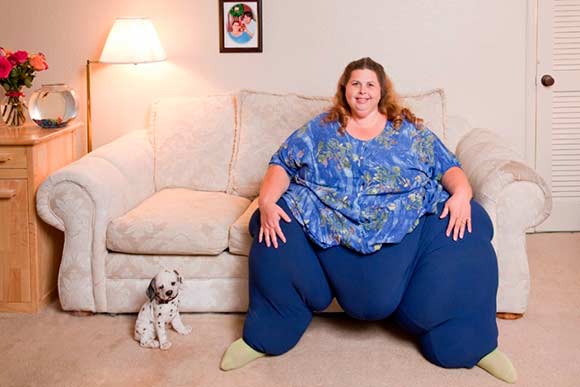 Среди самых толстых женщин, Полин Поттер считается самой-самой