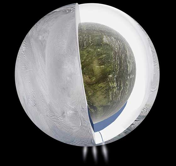 Подземный океан Энцелада может хранить жизнь