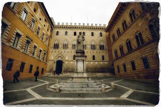 Monte dei Paschi di Siena Италия был основан 27 февраля 1472 года Генеральным советом Сиенской республики