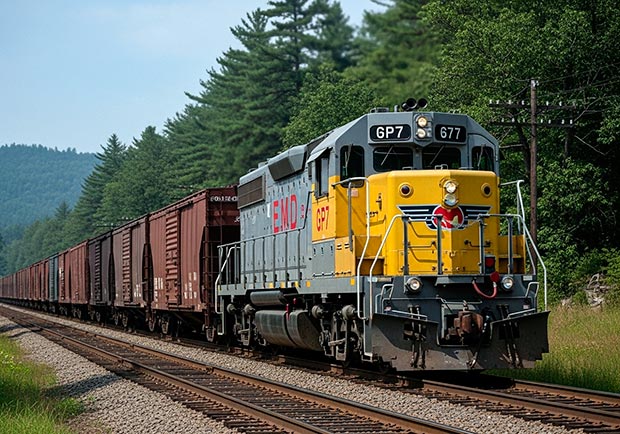 EMD GP7 — универсальный тепловоз для грузов и маневров