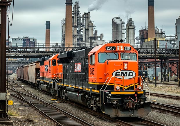 EMD GP38-2 — универсальный тепловоз без турбонаддува