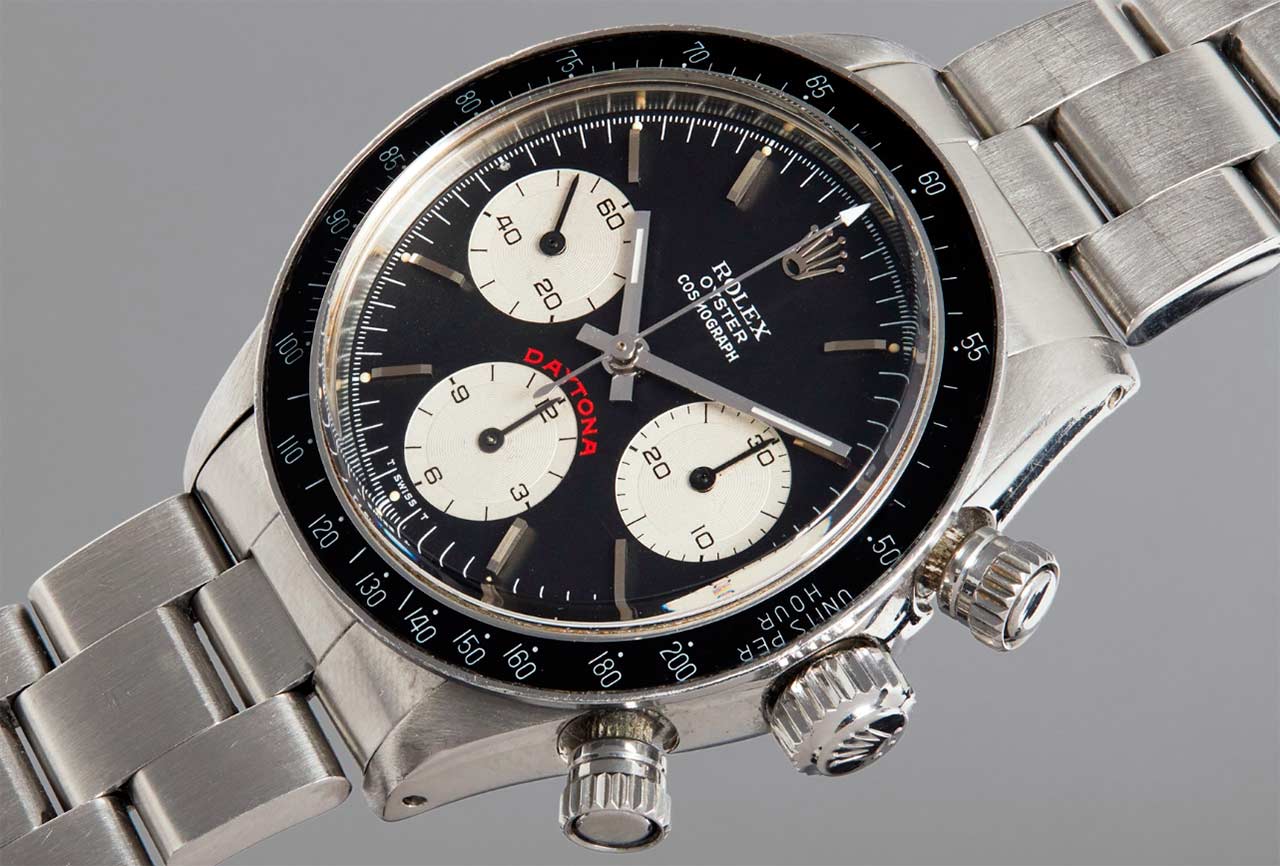 Часы Rolex "Big Red" модели 6263 Пол Ньюман носил с момента их покупки Джоан Вудворд с 1983 года до 2008 года